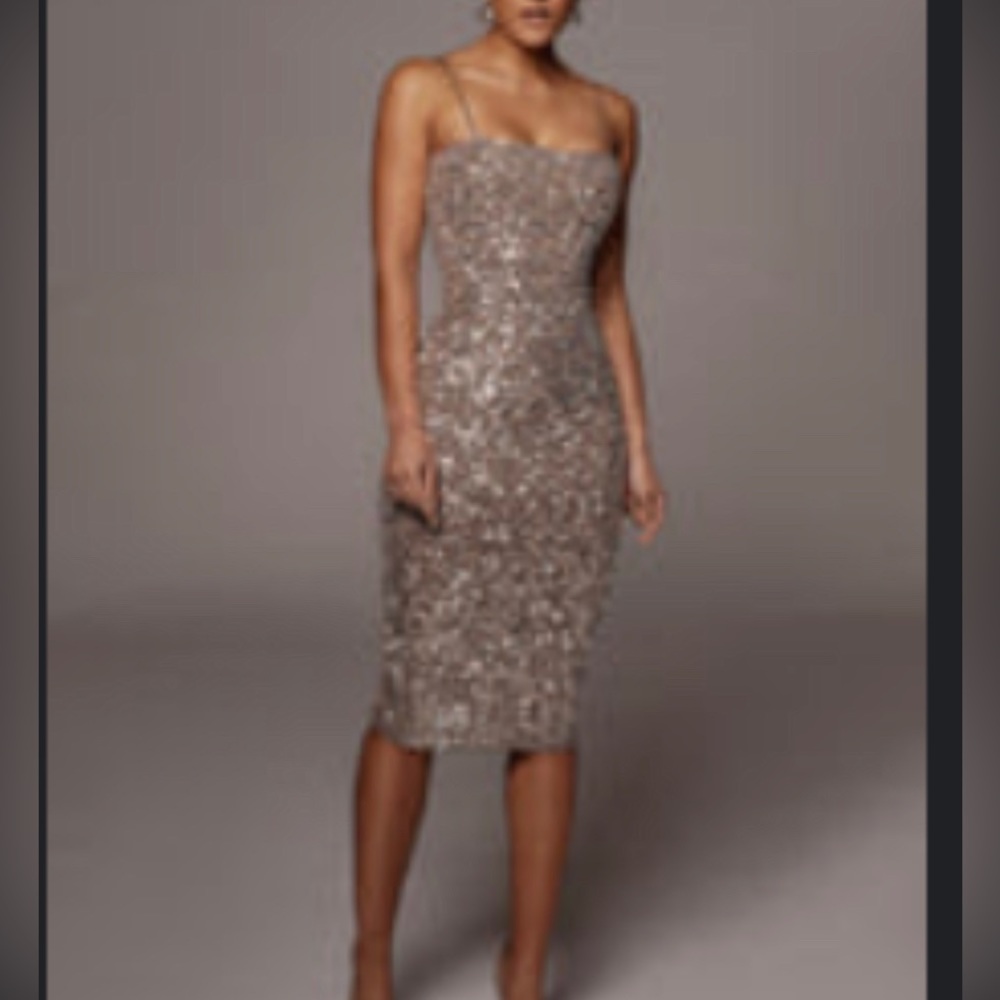 Sequin MIDI Dress